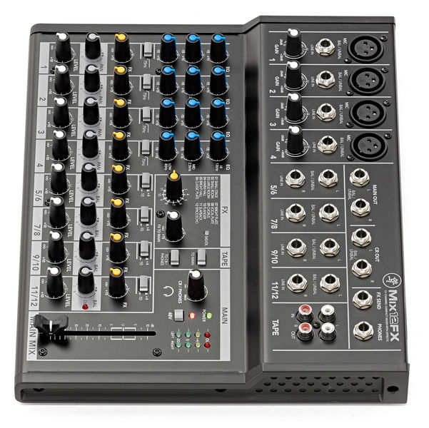 Mackie Mix12FX 12-Channel Compact Mixer With Built-In Effects - Live & Studio Use