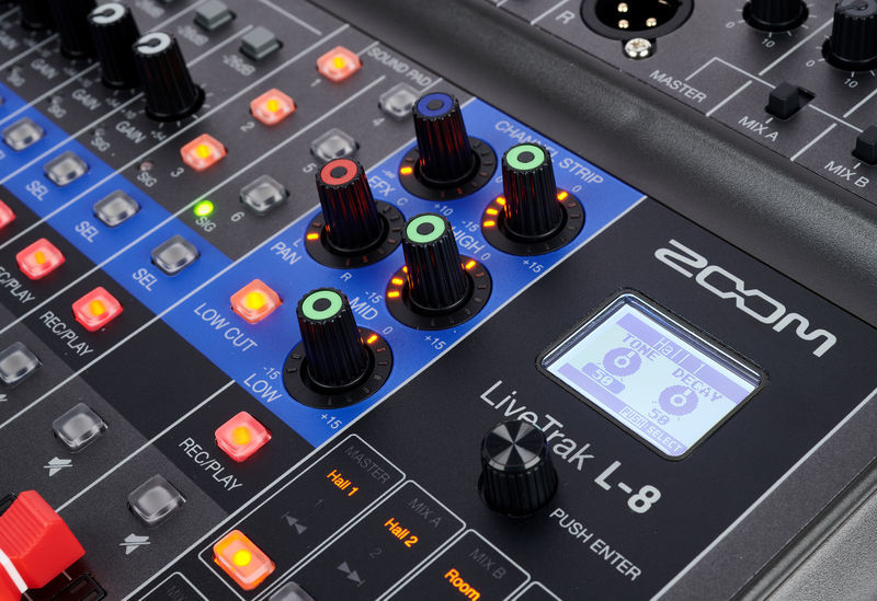 Zoom LiveTrak L8 8Channel Digital Mixer Recorder WKV Music Store